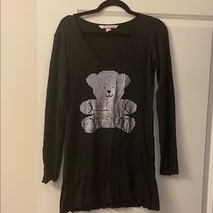 Vintage Victoria’s Secret Nightshirt With Bear Design, Size M